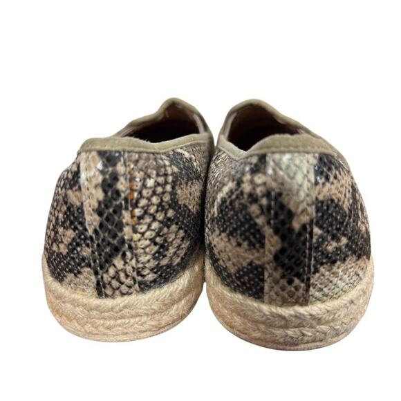 Clarks Azella Theoni Perforated Espadrille Snakeskin Slip On Flats Shoes sz 8 - Picture 11 of 16